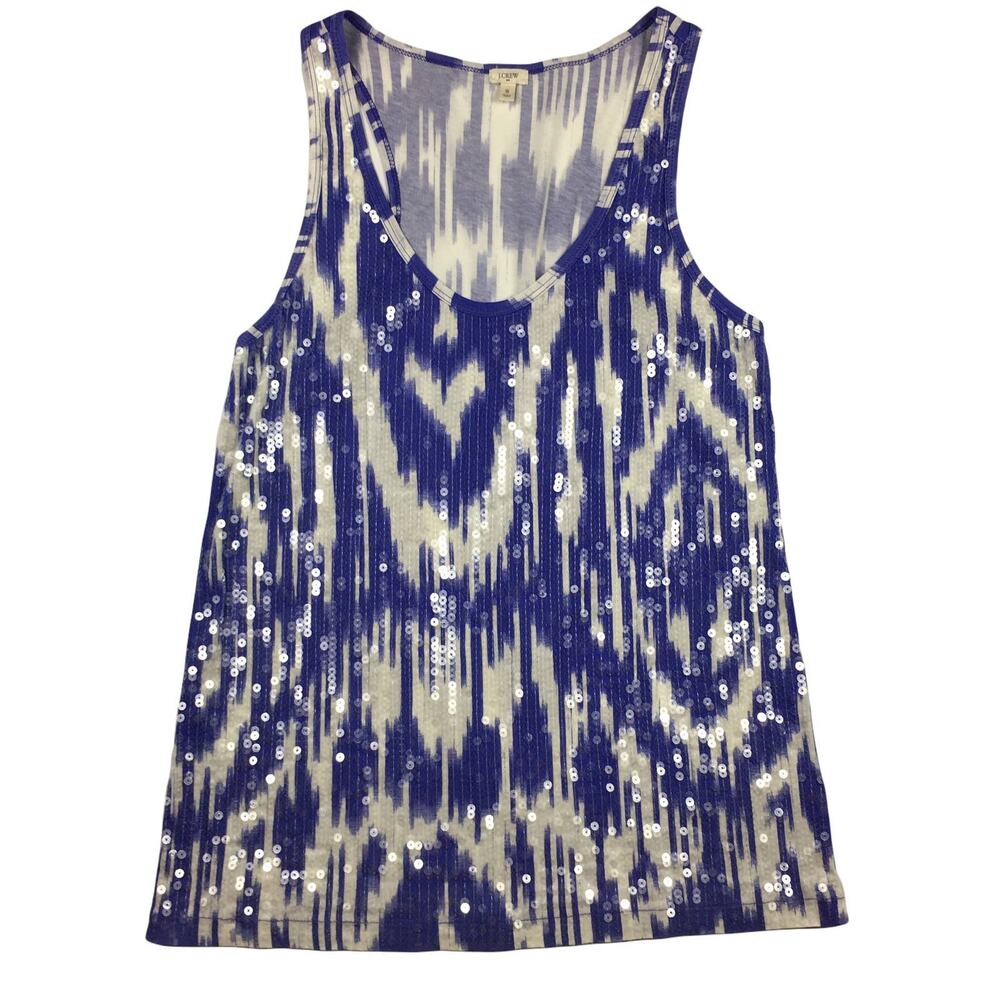 J Crew Sequin tank top Size Small